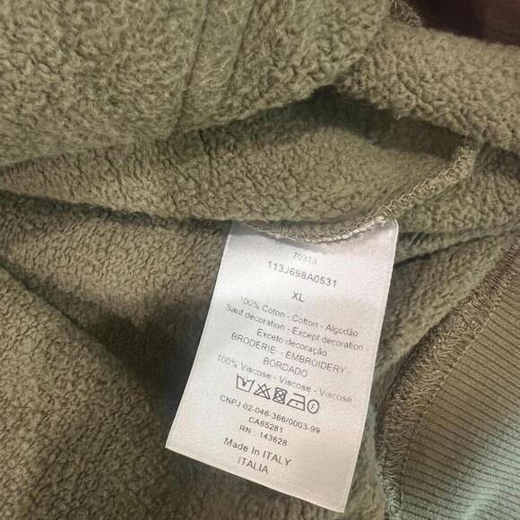 Dior CD icon Olive Men's Hoodie - Picture 4 of 5